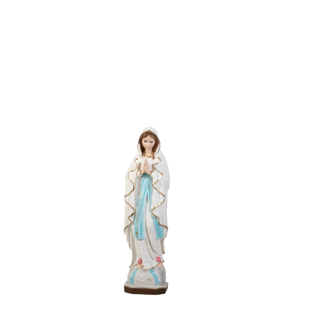 La tienda de regalos de la fe Nuestra Señora de Lourdes - Pintada a mano en Italia - Nuestra colección de Toscana - Nuestra Señora de Lourdes