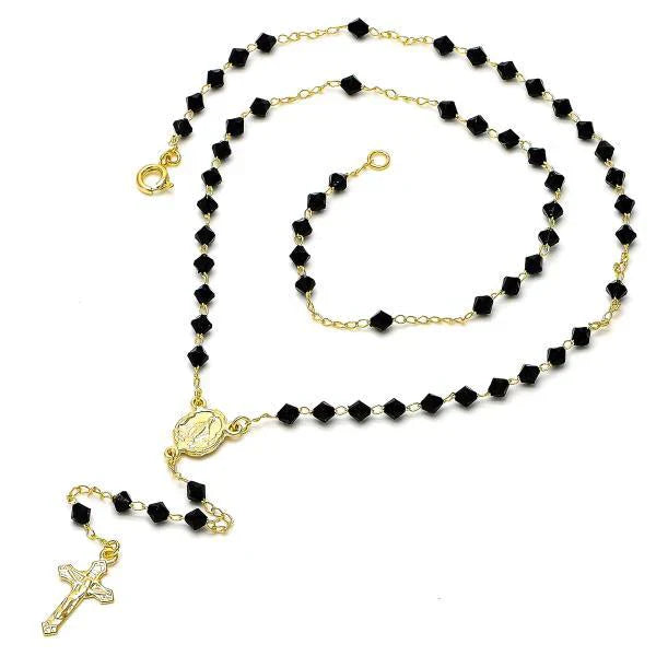 Collar rosario de 18” con el centro de Nuestra Señora de la Medalla Milagrosa