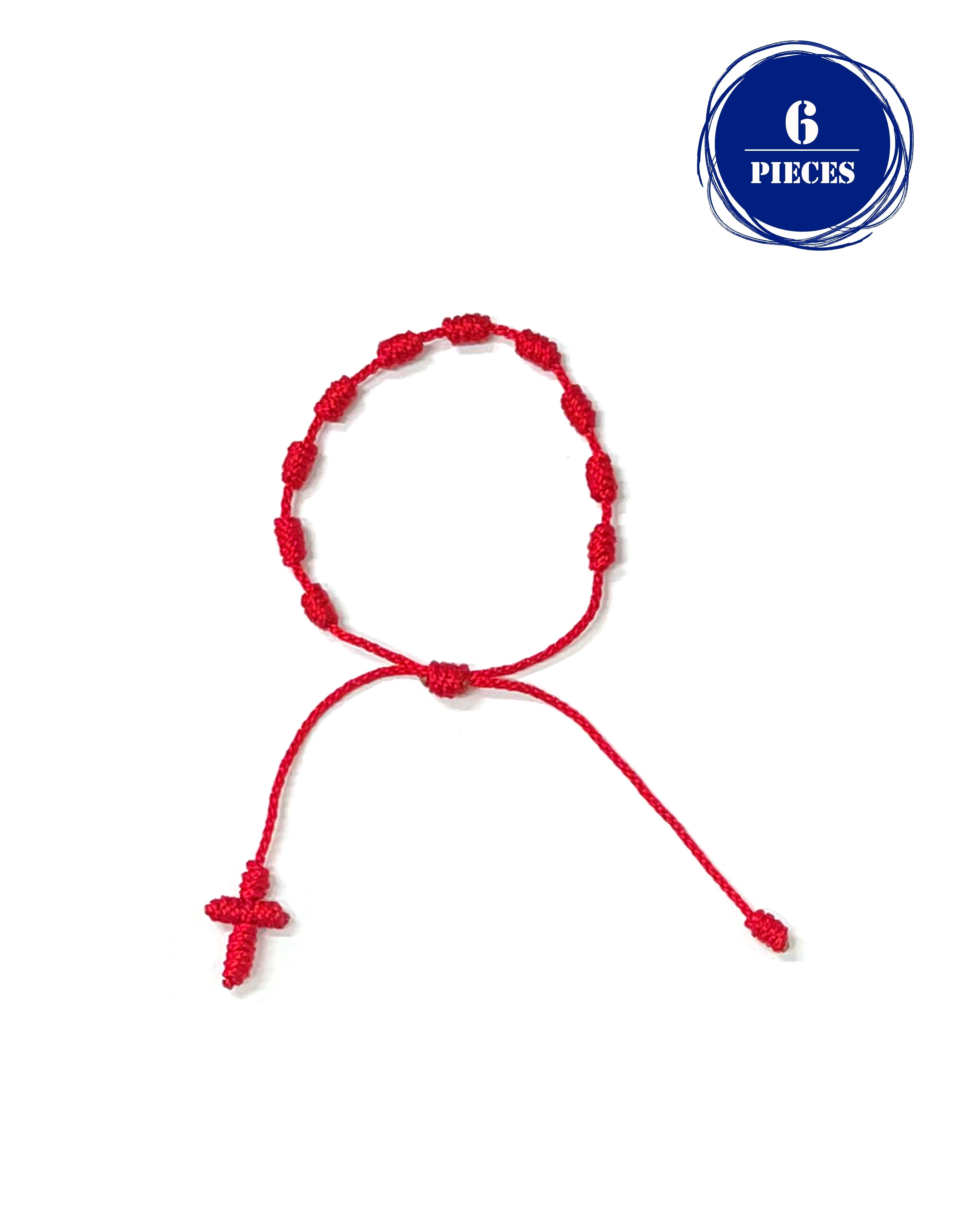 Pulsera de década anudada con hilos en colores vivos - Pack de 12 o 6 piezas