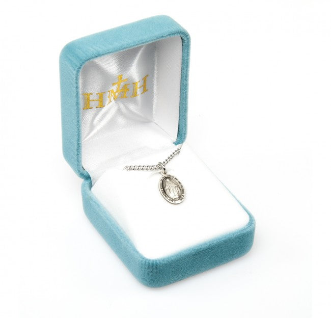 Sterling Silver Oval Miraculous Medal