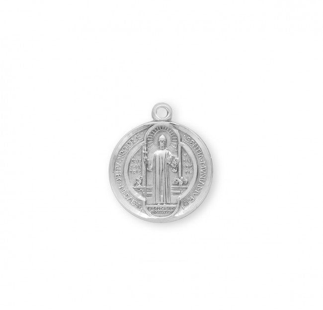 Medalla redonda de plata de ley del Jubileo de San Benito