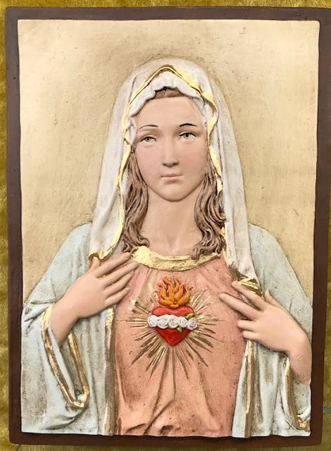 Placa del Inmaculado Corazón de María