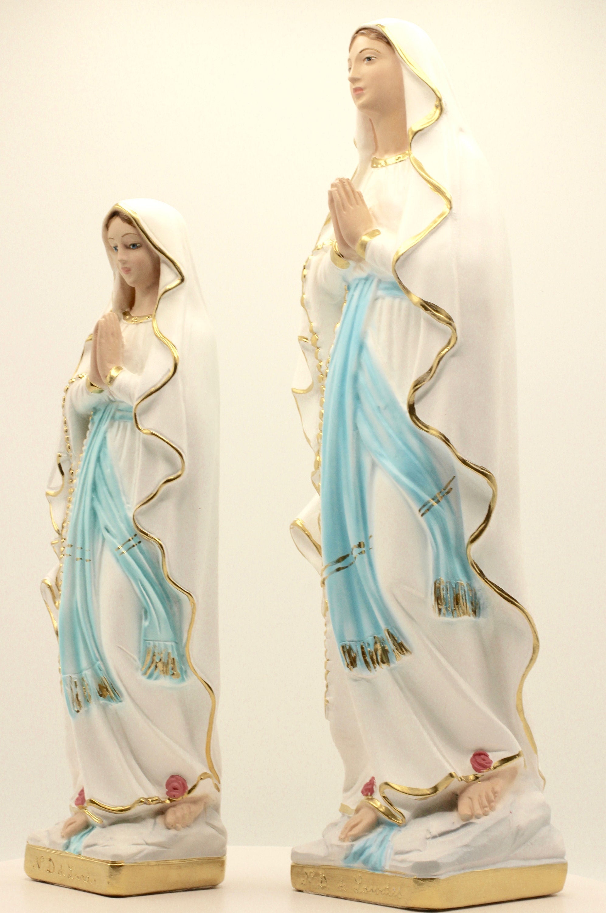 La tienda de regalos de la fe Nuestra Señora de Lourdes - Pintada a mano en Italia - Nuestra colección de Toscana - Nuestra Señora de Lourdes
