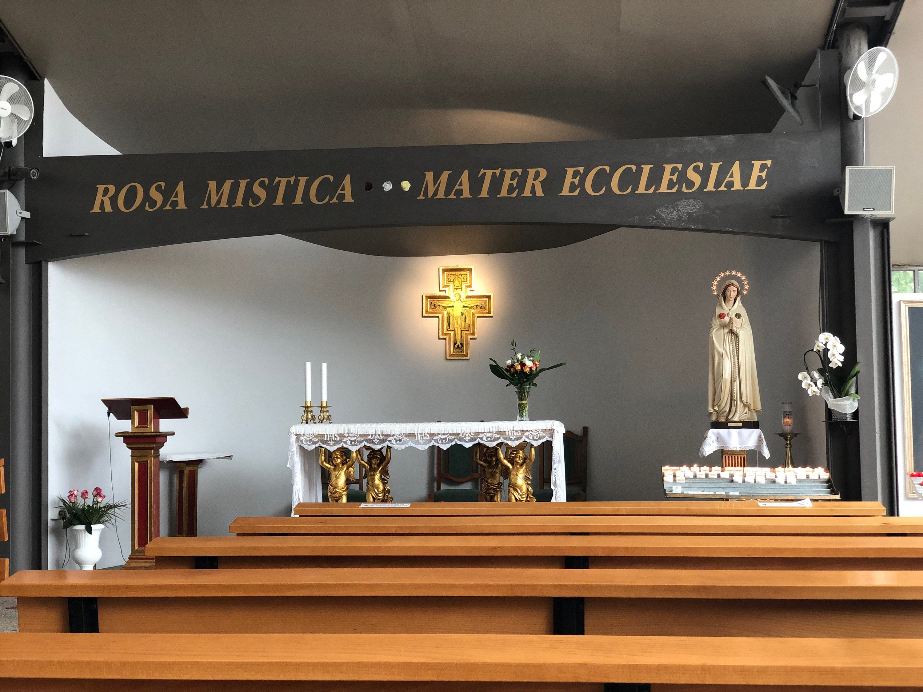 La tienda de regalos de fe Virgen María Rosa Mística pintada a mano en Italia - Nuestra colección Toscana - Virgen Maria Rosa Mistica