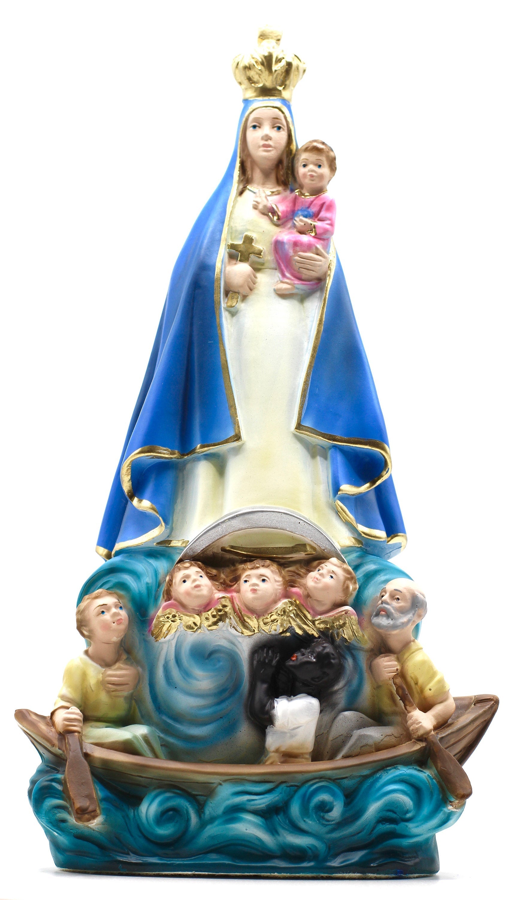 La Tienda de Regalos de la Fe Nuestra Señora de la Caridad - Pintada a Mano en Italia - Nuestra Colección Toscana - La Caridad de Cobre
