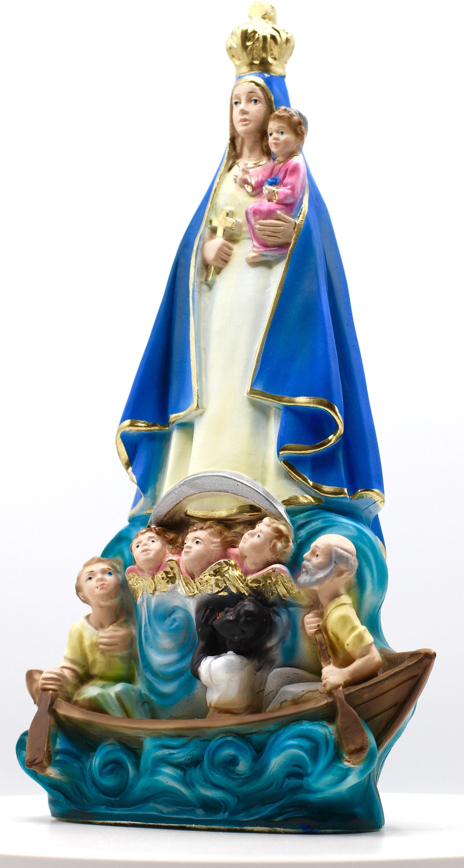 La Tienda de Regalos de la Fe Nuestra Señora de la Caridad - Pintada a Mano en Italia - Nuestra Colección Toscana - La Caridad de Cobre