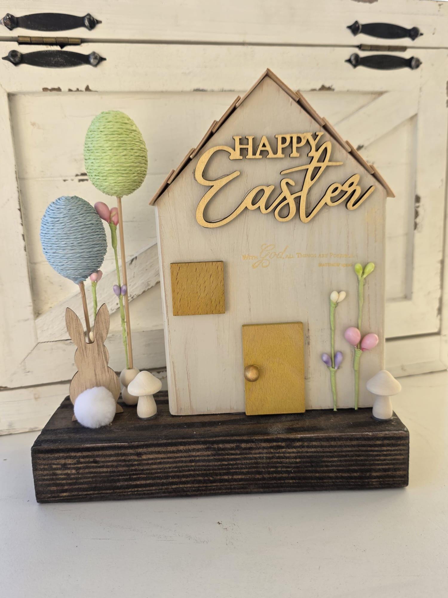 Happy Easter - Bonnies and eggs in House Ref. 013