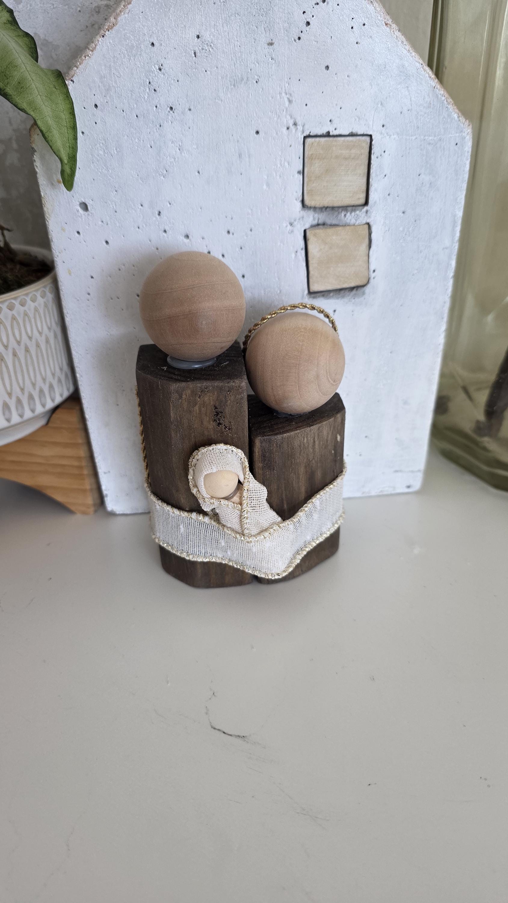 Christmas Nativity Set Espresso Tall