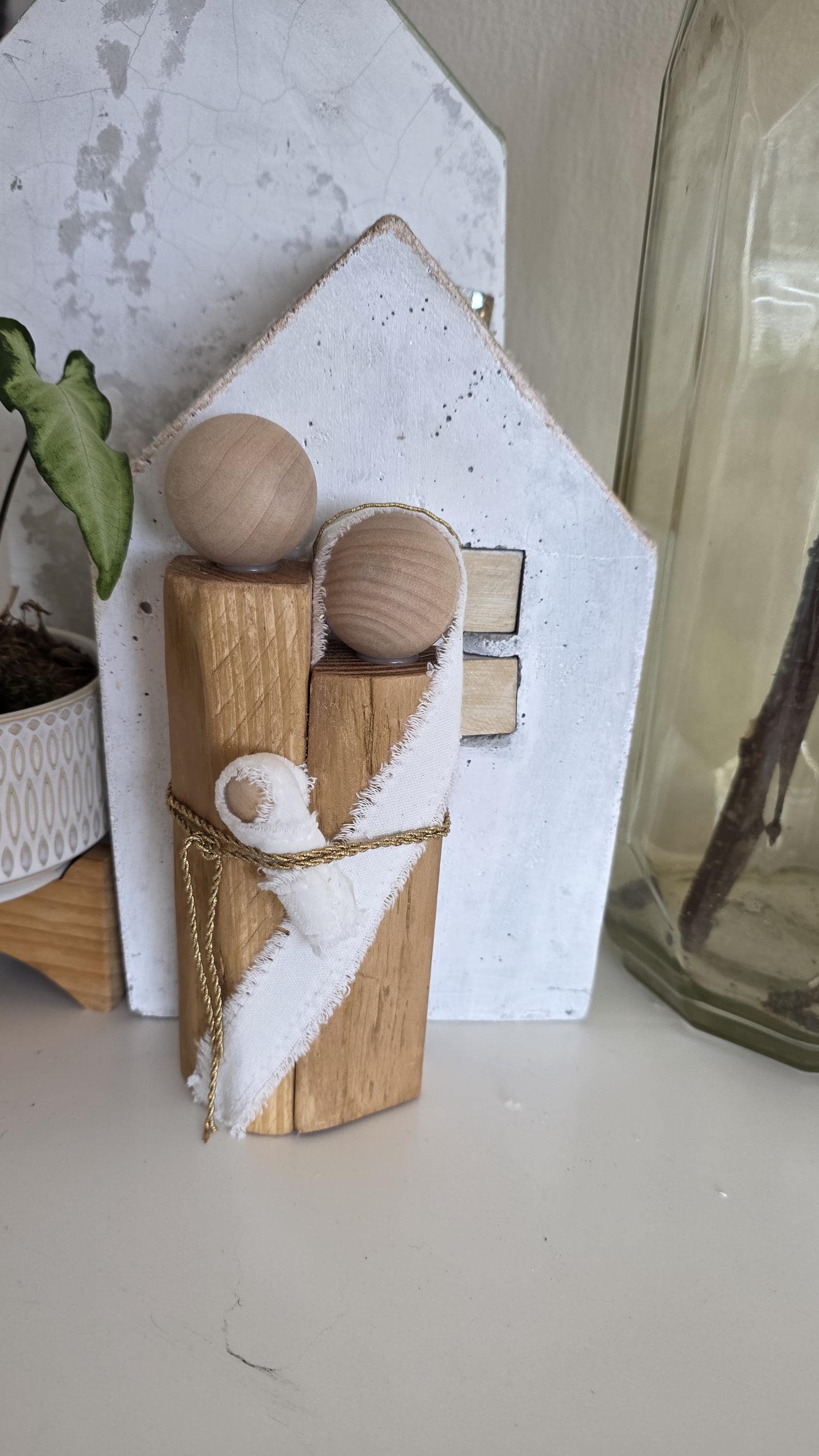 Christmas Nativity Set Golden Tall