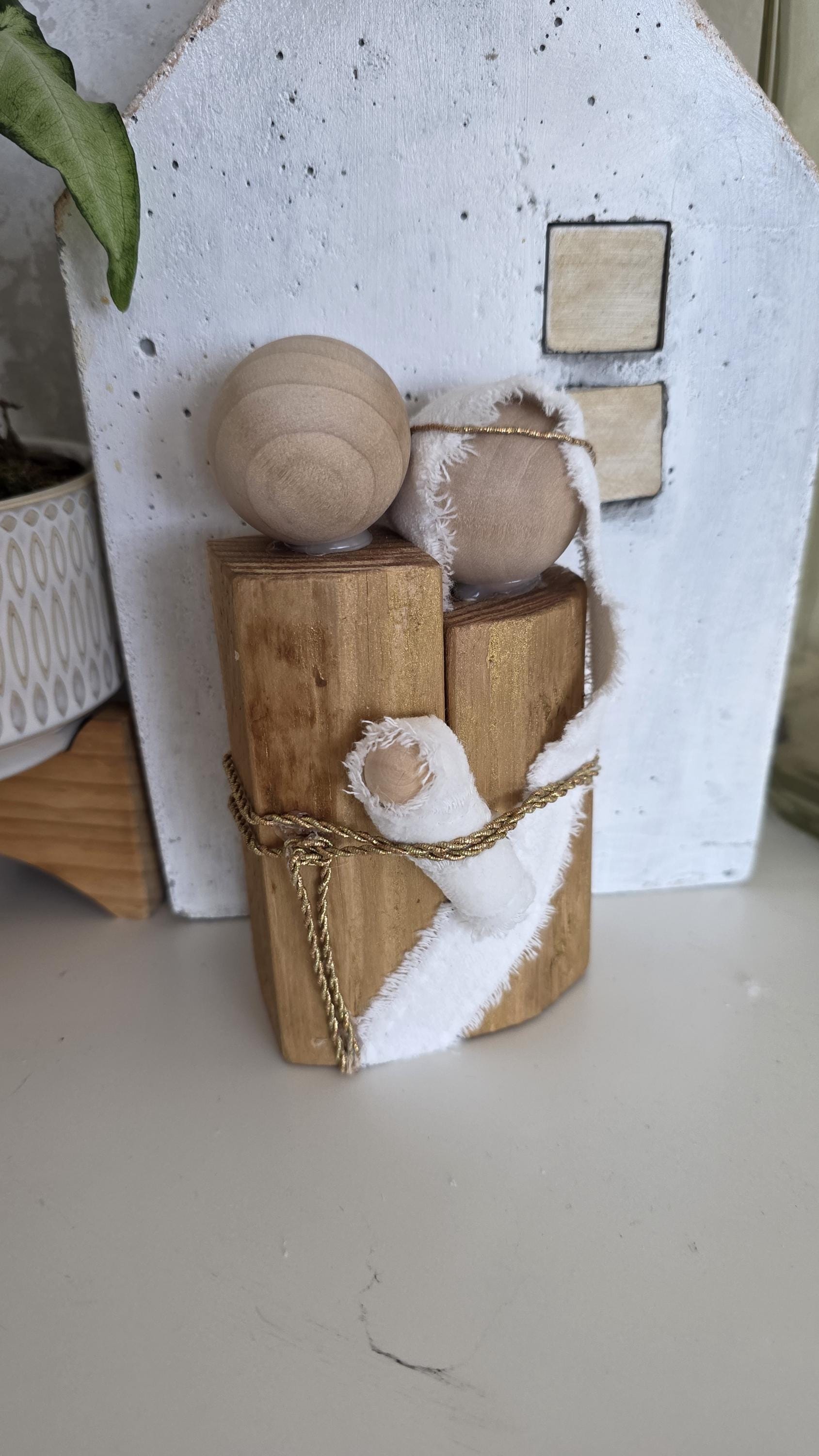 Christmas Nativity Set Golden Medium