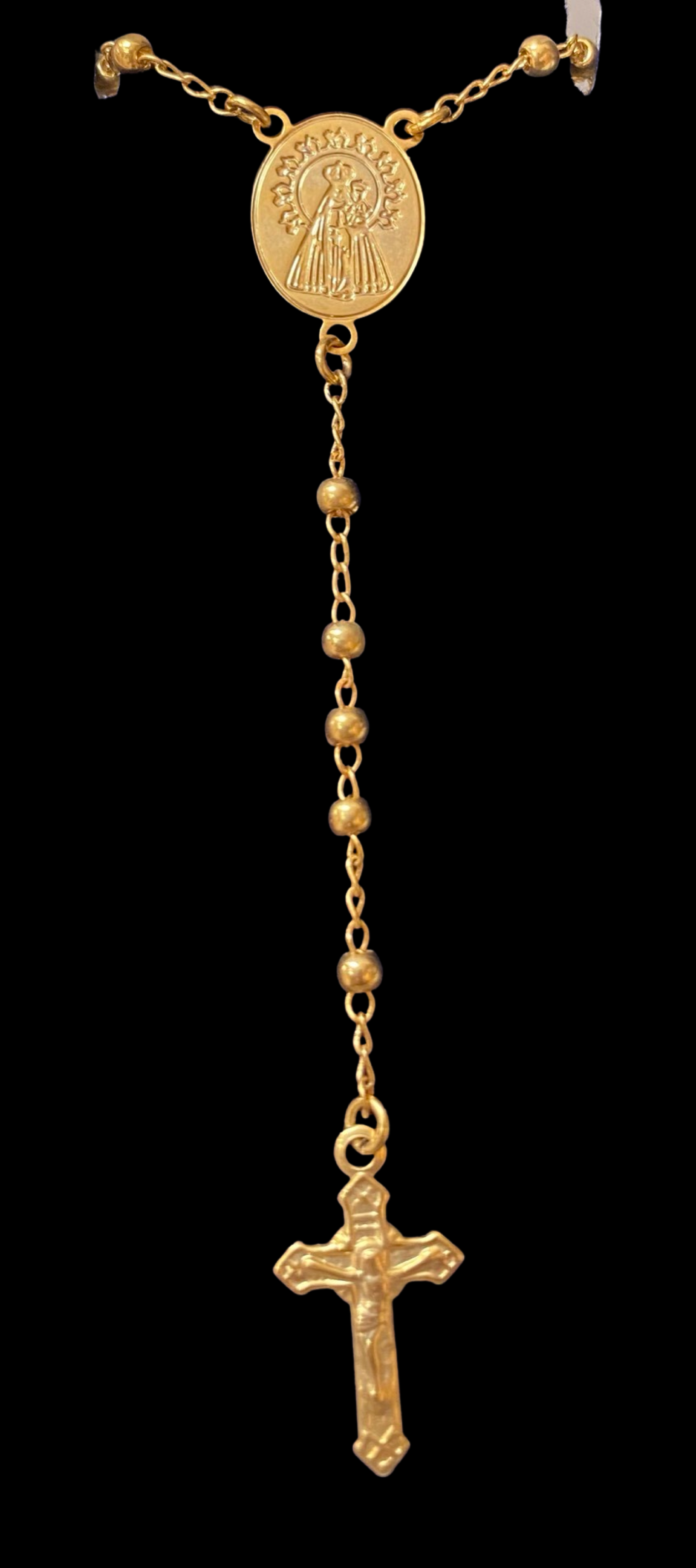 Collar Rosario Caridad del Cobre 18k GF