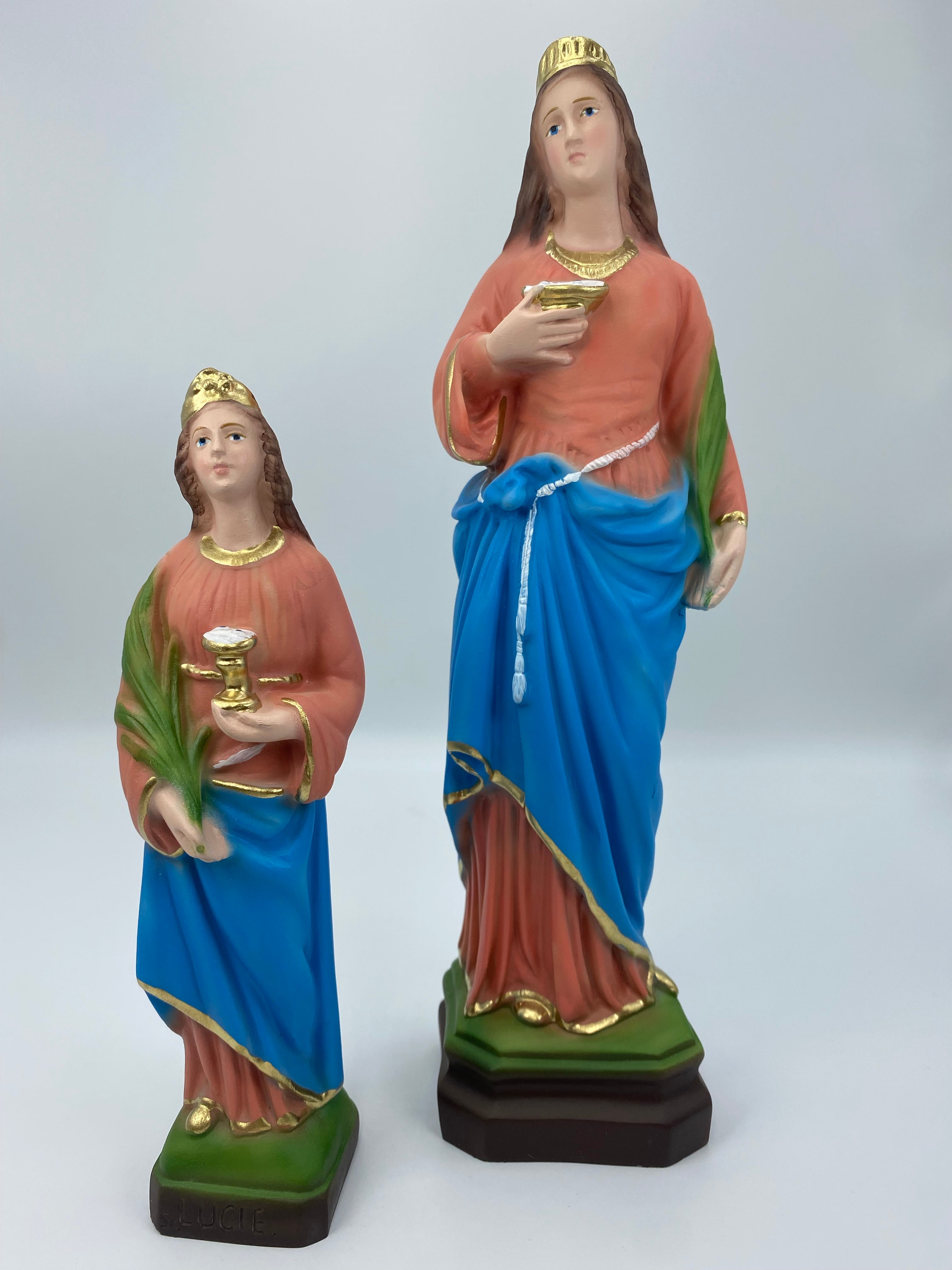 The Faith Gift Shop Saint Lucia statue  - Hand Painted in Italy - Our Tuscany Collection - Estatua de Santa Lucia