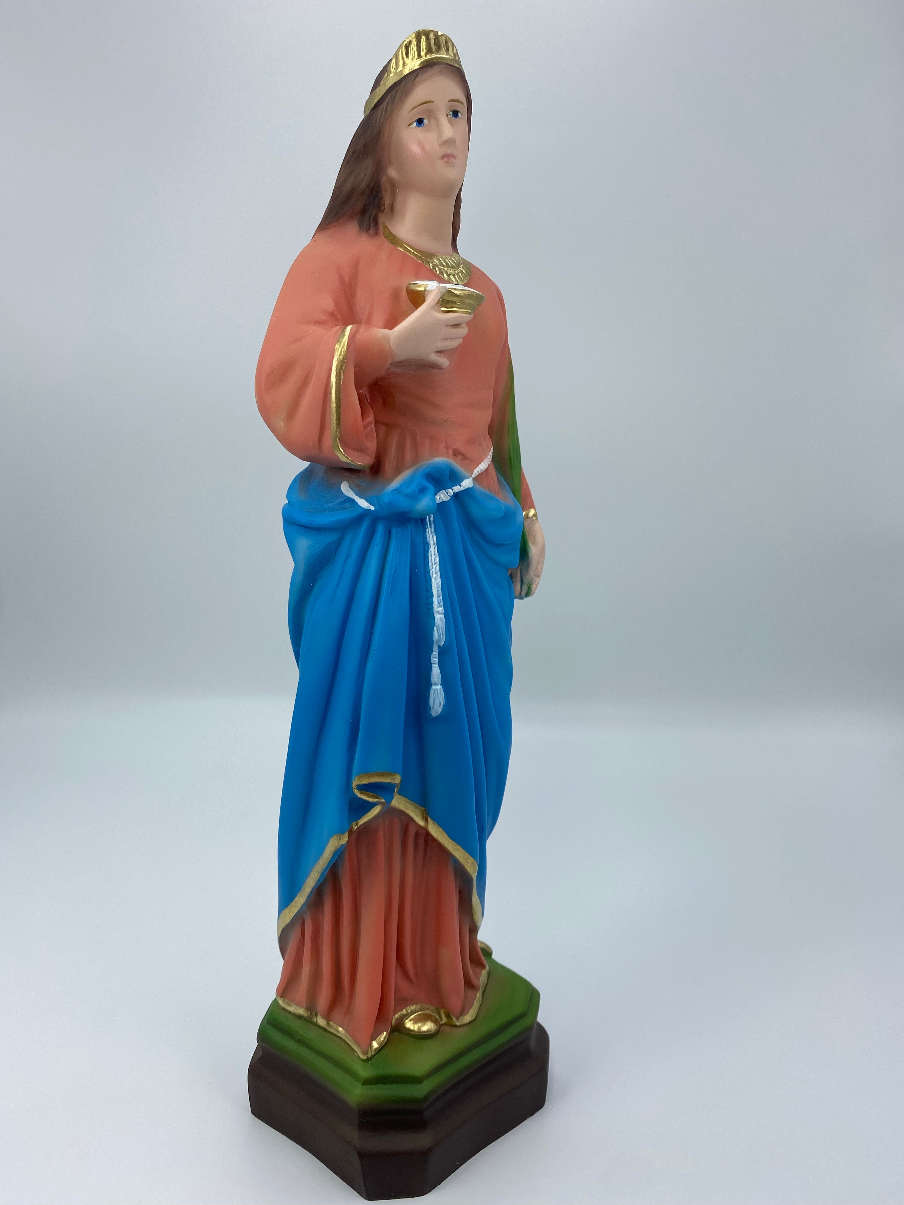 The Faith Gift Shop Saint Lucia statue  - Hand Painted in Italy - Our Tuscany Collection - Estatua de Santa Lucia
