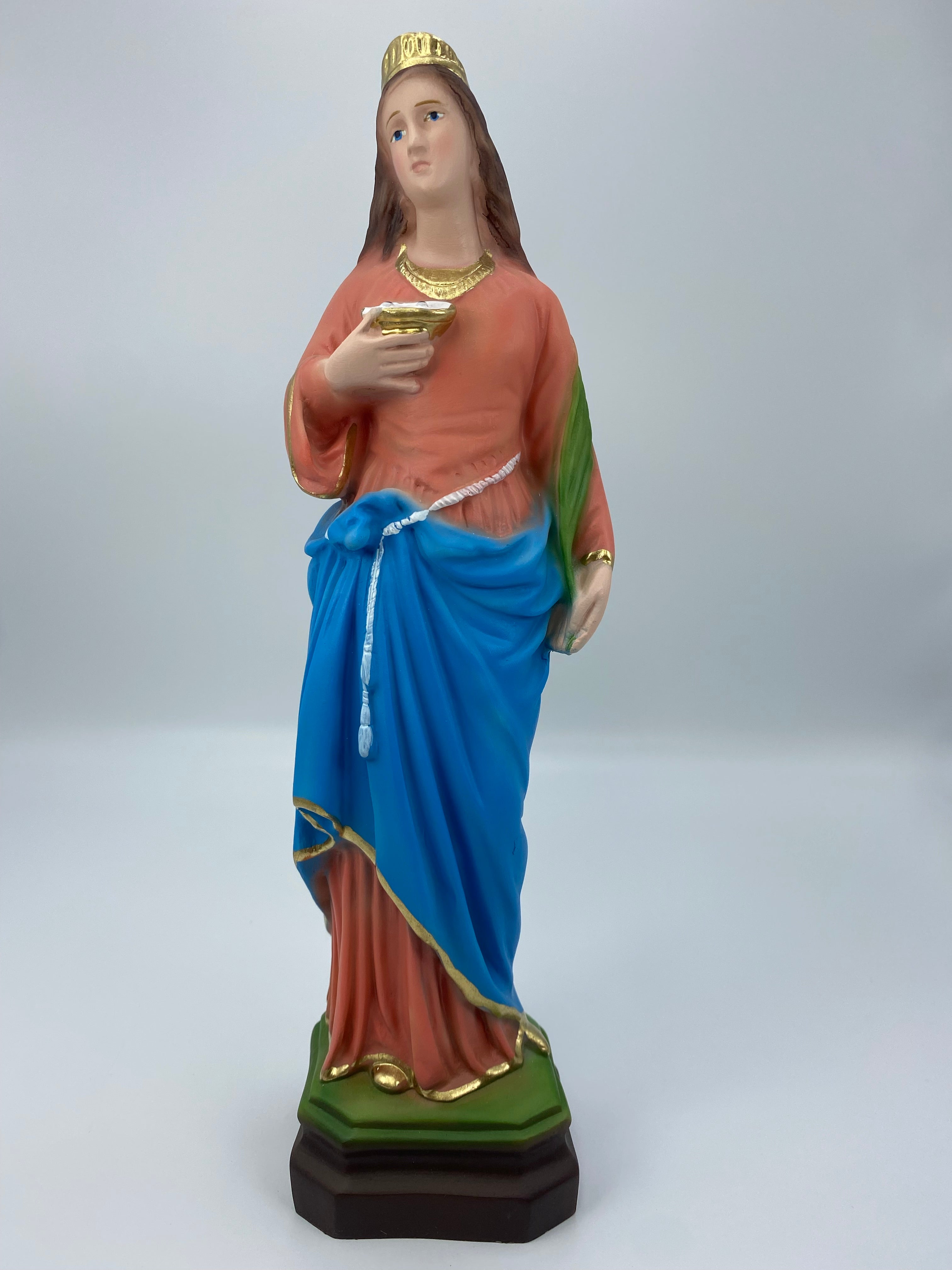 The Faith Gift Shop Saint Lucia statue  - Hand Painted in Italy - Our Tuscany Collection - Estatua de Santa Lucia
