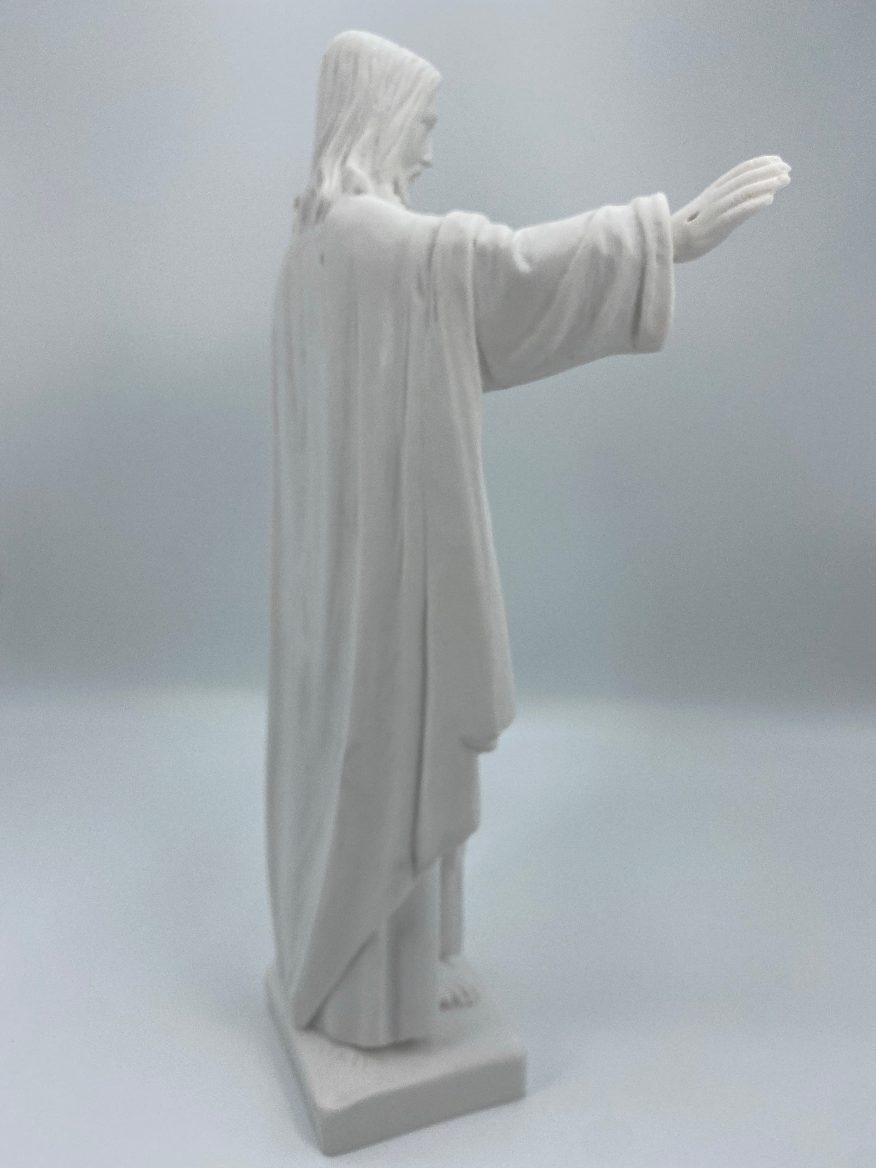 Estatua Blanca del Sagrado Corazón de Jesús Montmatre de la Tienda de Regalos Faith Made in Italy / Estatua Blanca del Sagrado Corazón de Jesús
