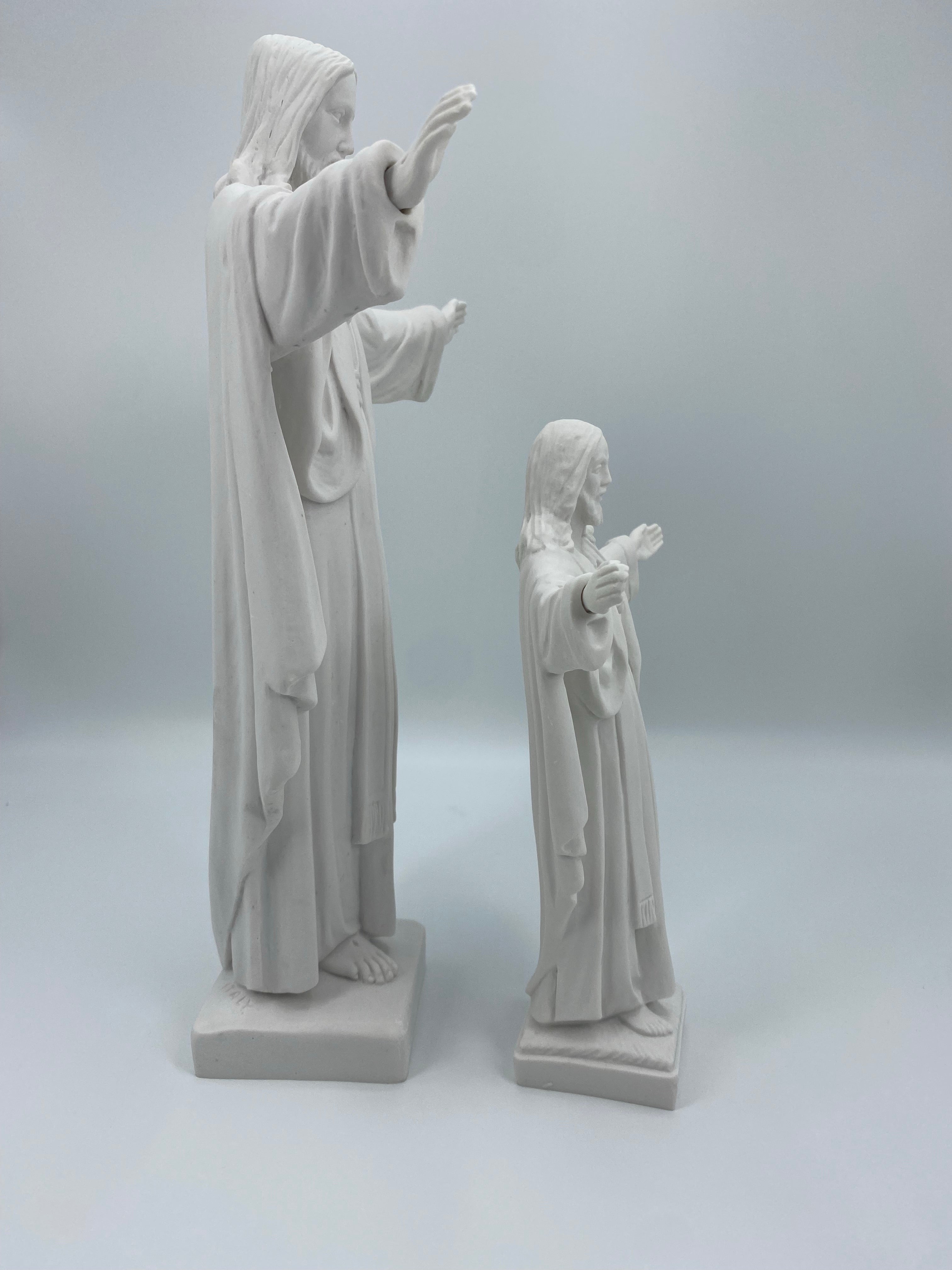 Estatua Blanca del Sagrado Corazón de Jesús Montmatre de la Tienda de Regalos Faith Made in Italy / Estatua Blanca del Sagrado Corazón de Jesús