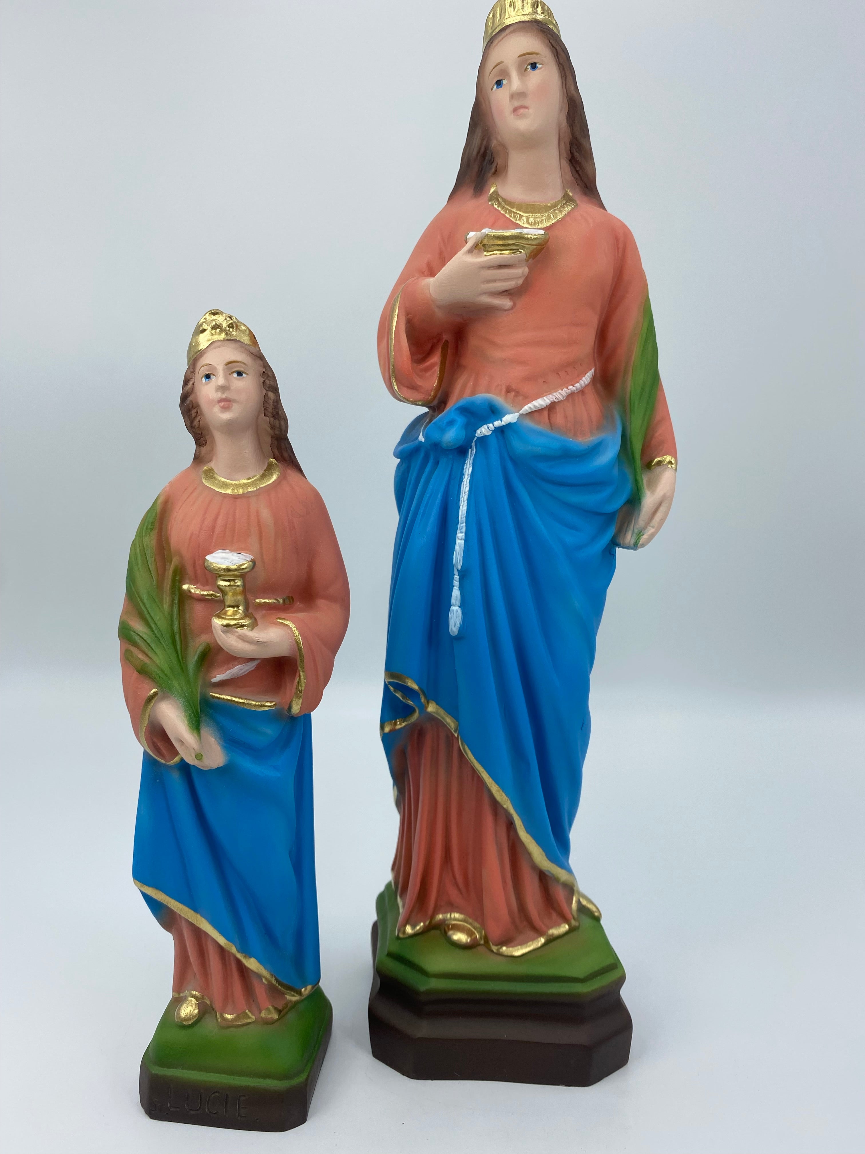 The Faith Gift Shop Saint Lucia statue  - Hand Painted in Italy - Our Tuscany Collection - Estatua de Santa Lucia
