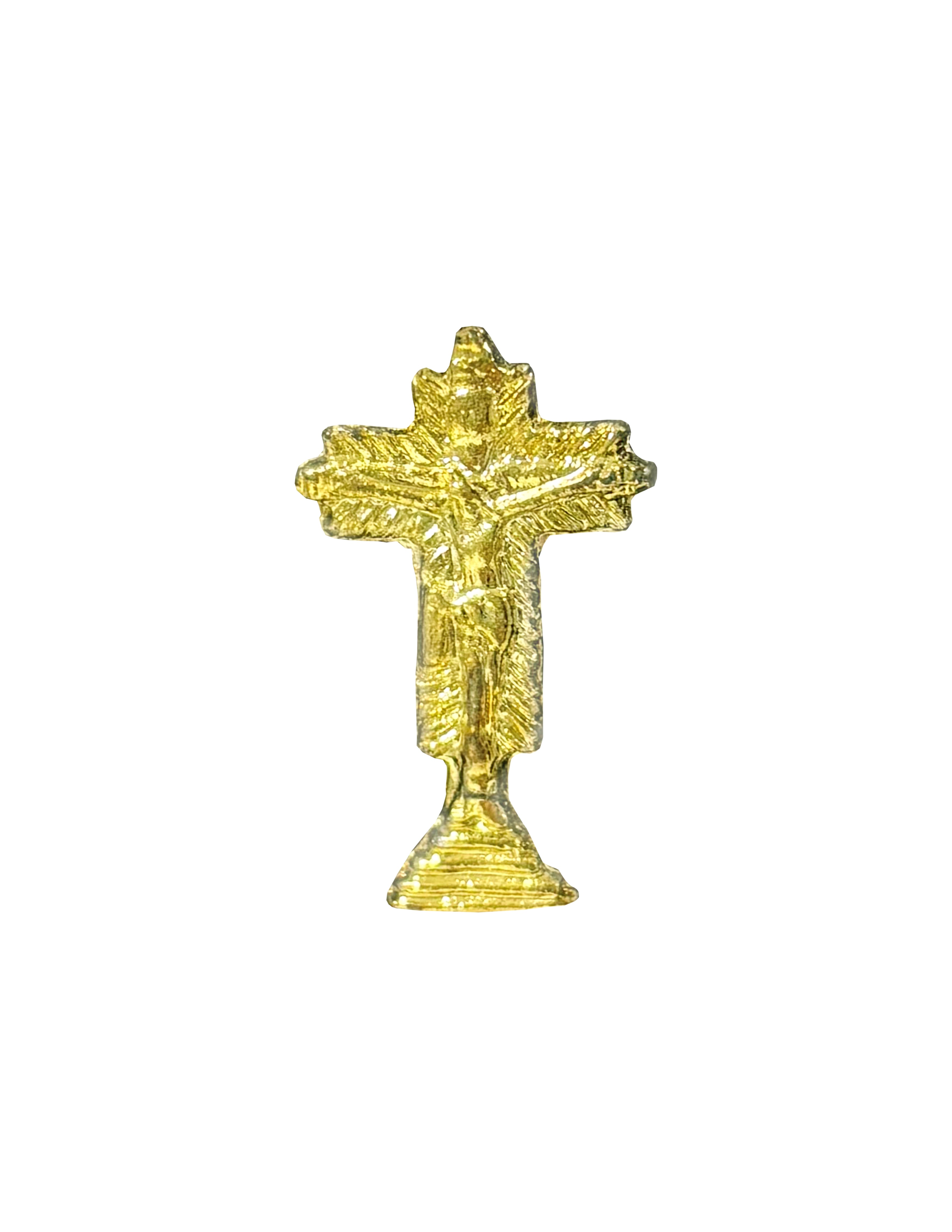 Pines de solapa católicos con acento dorado
