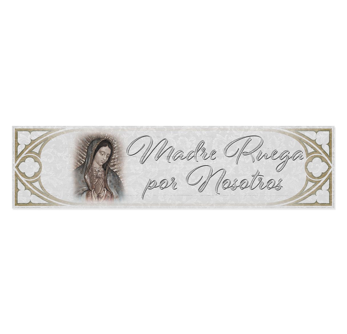 Placa de bendición de puerta de madera de 11 1/2" x 3"