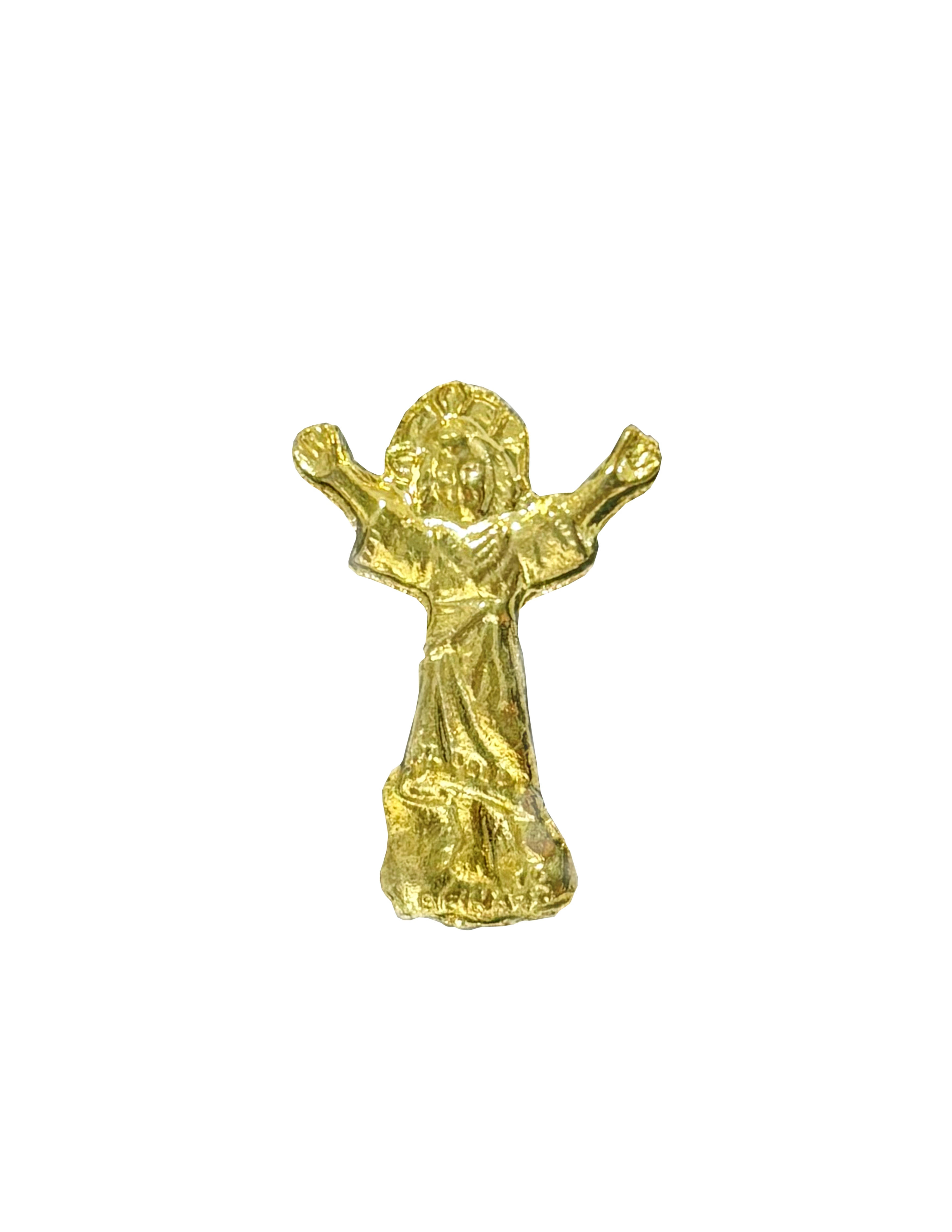 Pines de solapa católicos con acento dorado