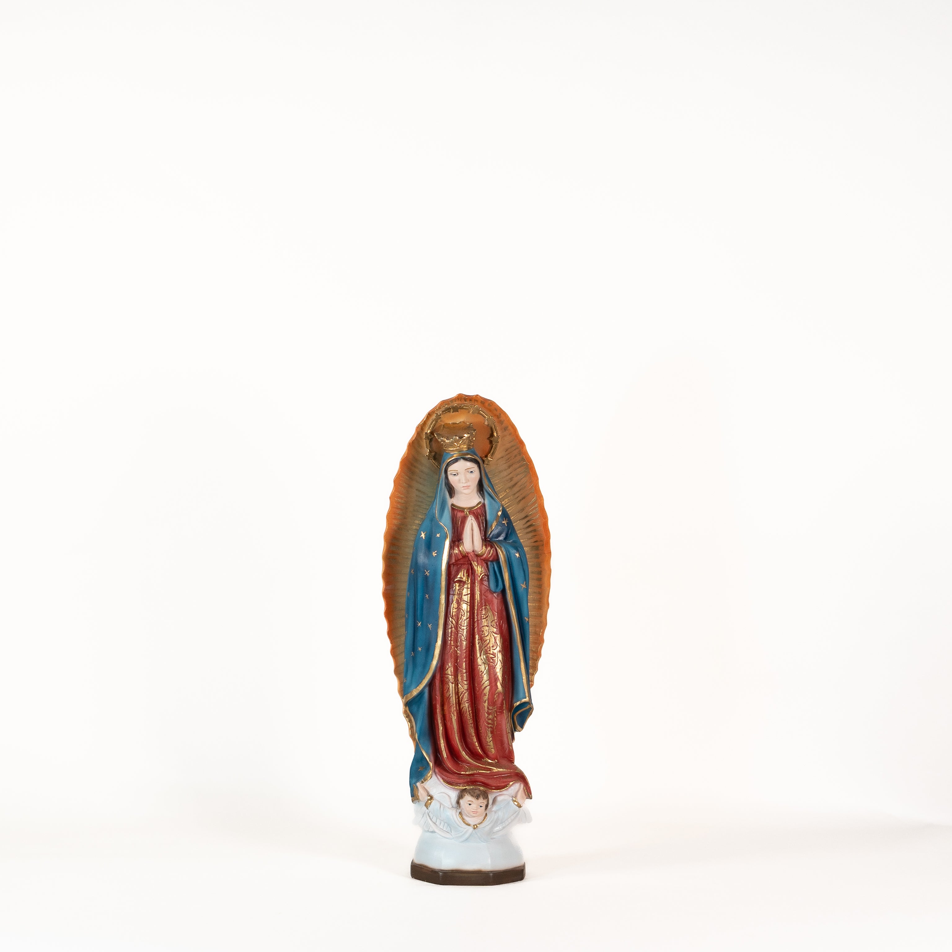 Estatua de Nuestra Señora de Guadalupe de The Faith Gift Shop - Pintada a mano en Italia - Nuestra colección de Toscana - Estatua de La Virgen de Guadalupe