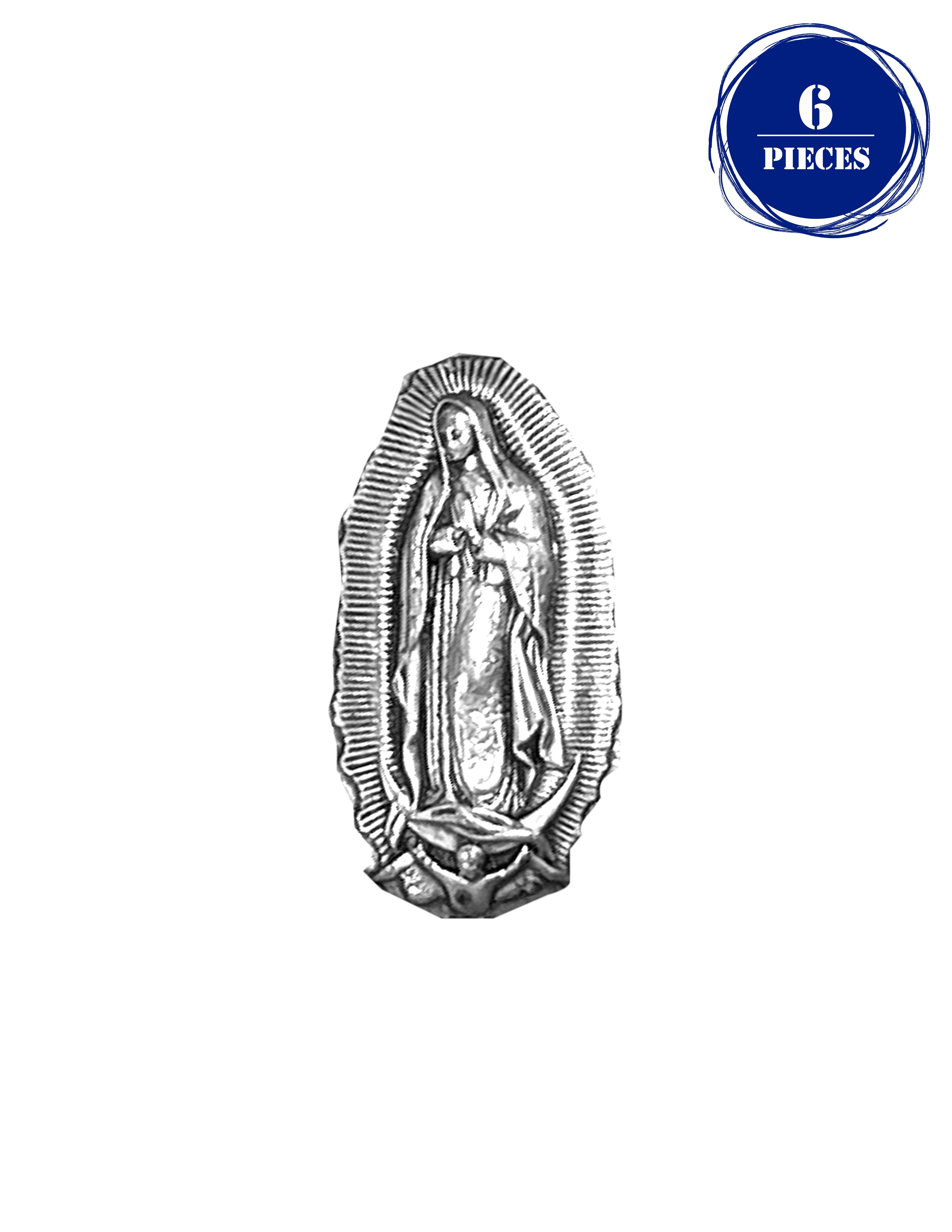 Pines de solapa católicos con acentos plateados