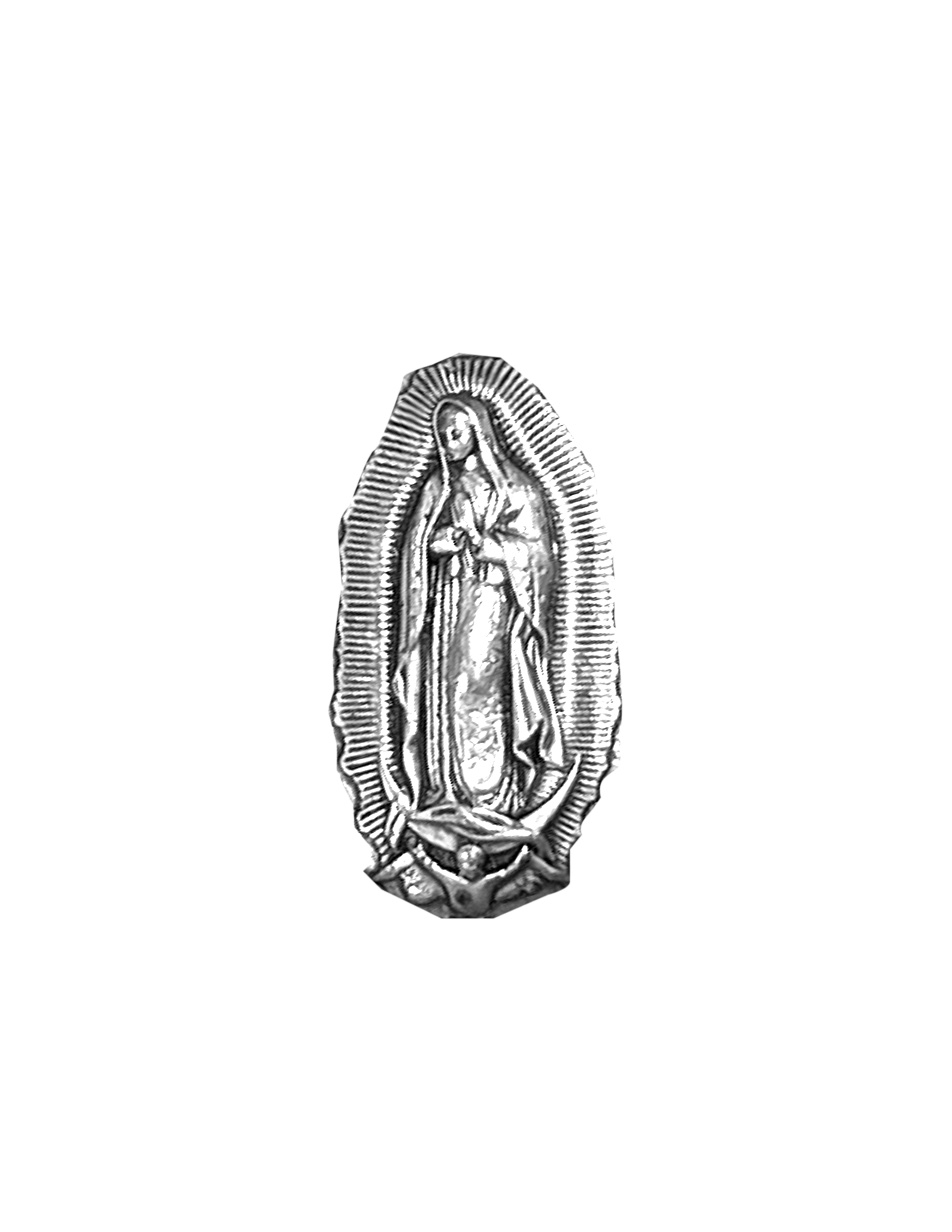 Pines de solapa católicos con acentos plateados